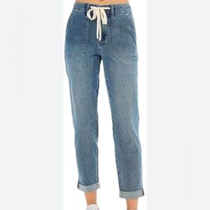 Judy Blue Light Wash Denim Pants With Drawstring Size 16W